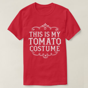 This Is My Tomato Costume Funny Lazy Halloween T-Shirt