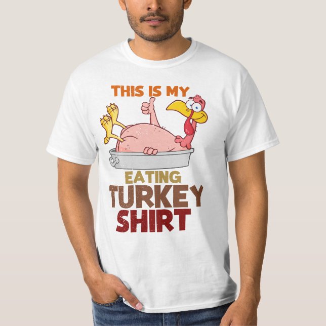 This Is My Turkey Eating Shirt – Funny Thanksgivin (Front)