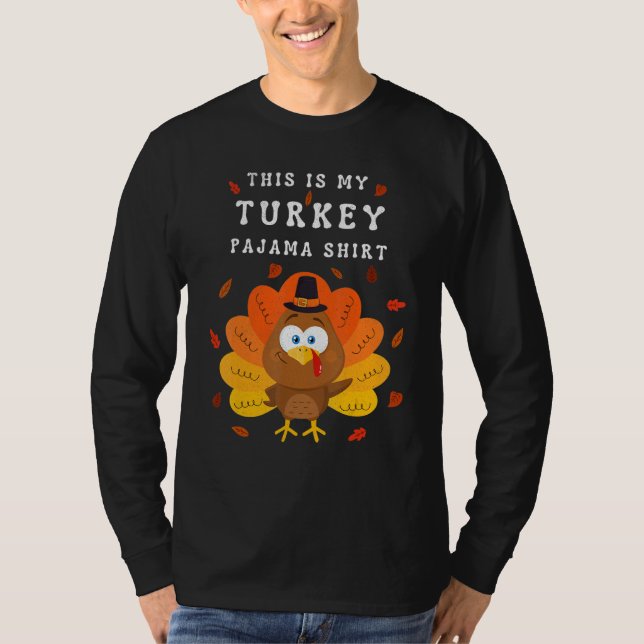 This is My Turkey Pajama Tees  Pajamas Matching Fa (Front)