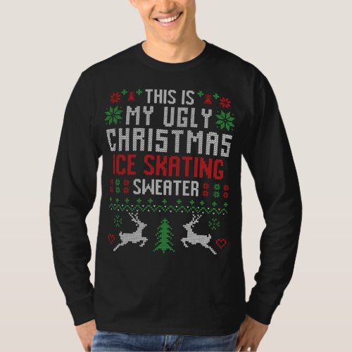 This Is My Ugly Christmas Ice Skating Sweater Ice 