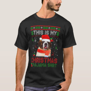 This Is My Ugly Christmas Pajama Bernard Dog T-Shirt