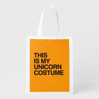 THIS IS MY UNICORN HALLOWEEN COSTUME - Halloween - Reusable Grocery Bag