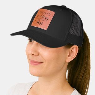 This is my Wedding Planning Bride to be funny Leather Patch Hat