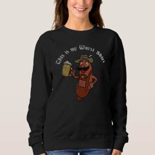 This Is My Wurst  German Lederhosen Pun Sweatshirt