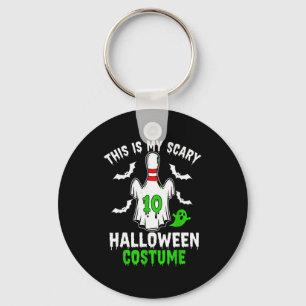This Is My Y Halloween Costume Bowling N Ghost Sok Keychain