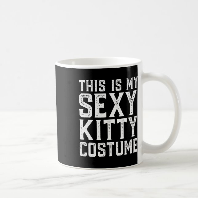 This Is My Y Kitty Costume Fun Easy Halloween Cat  Coffee Mug (Right)
