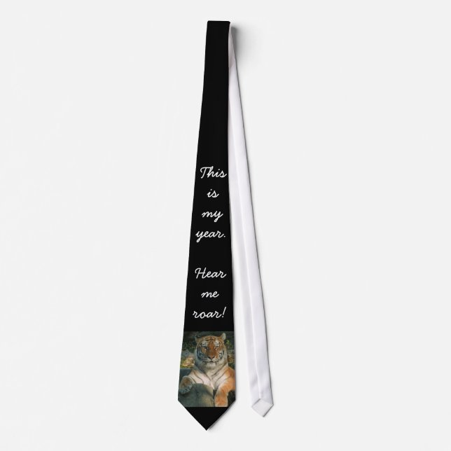 This is my year Tiger tie (Front)