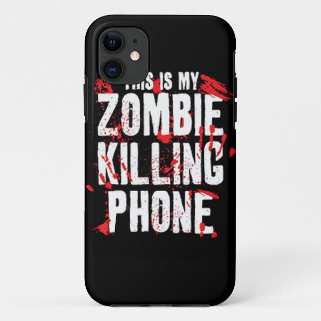 This is my Zombie killing Phone keep calm and kill Case-Mate iPhone Case (Back)