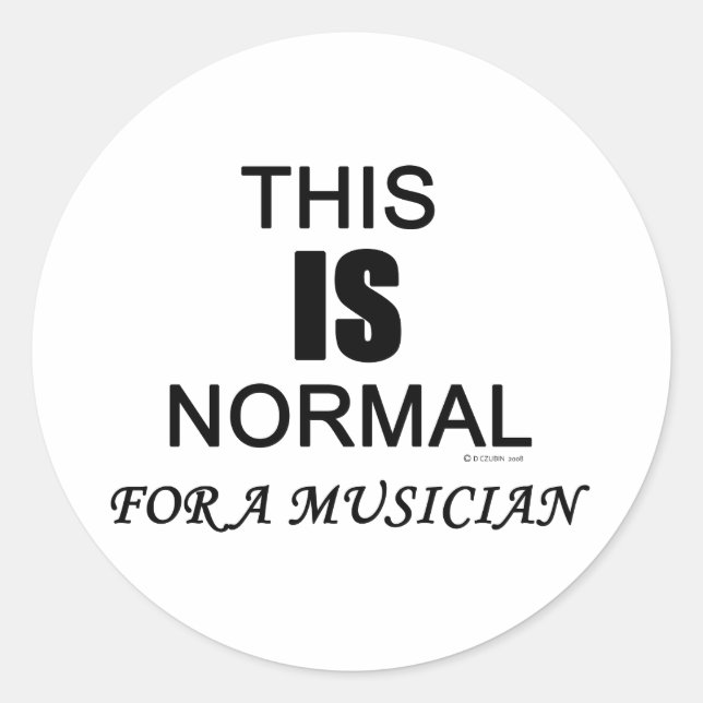 This Is Normal Classic Round Sticker (Front)