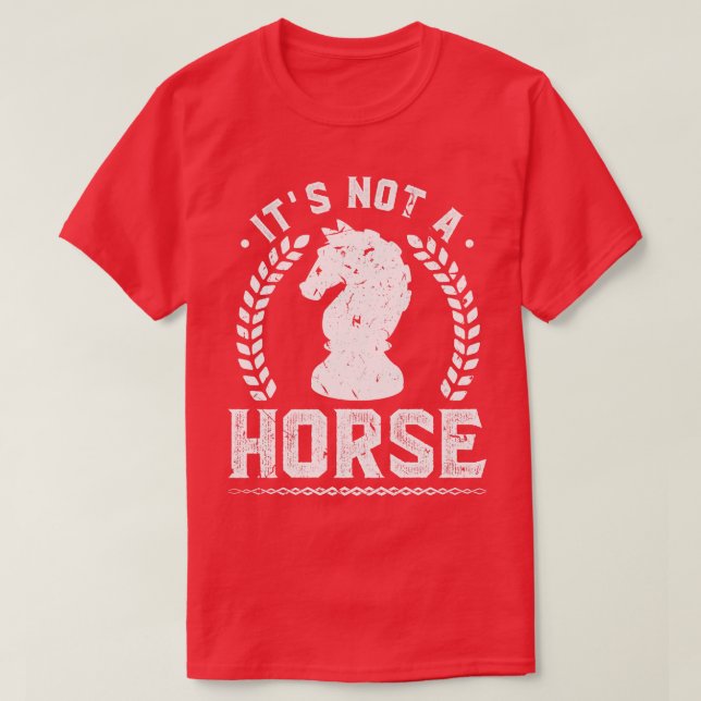 This Is Not A Horse Funny Chess T-Shirt (Design Front)