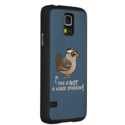 Not a House Sparrow! Carved ® Samsung Galaxy S5 Slim Wood Case