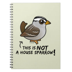 Not a House Sparrow! Photo Notebook (6.5