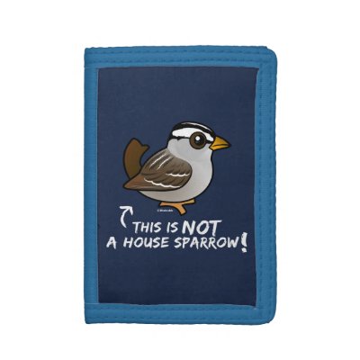 This is NOT a House Sparrow! Tri-fold Wallet
