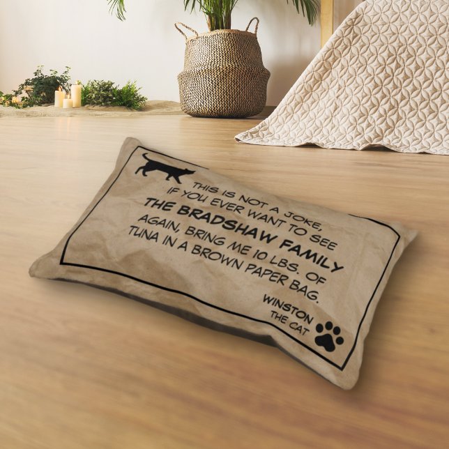 This is Not a Joke Cat Pet Bed (Creator Uploaded)