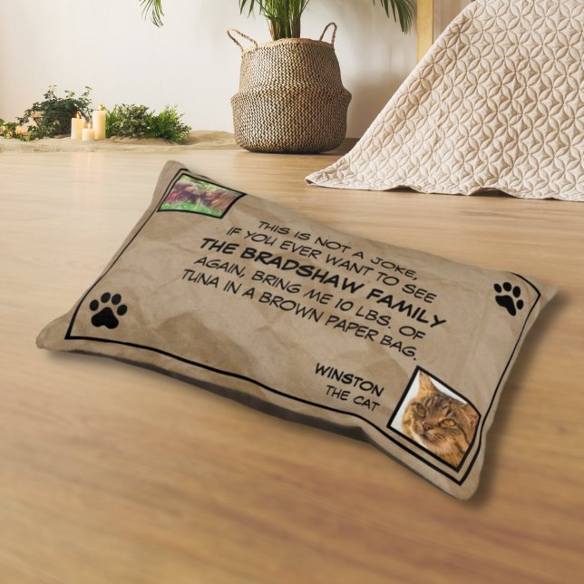 This is Not a Joke Photo Cat Bed (Creator Uploaded)