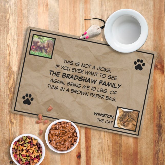 This is Not a Joke Photo Cat Placemat (Creator Uploaded)