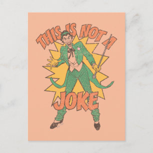 This Is Not A Joke Postcard