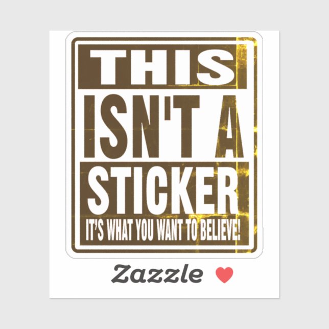 THIS IS NOT A STICKER! STICKER (Sheet)