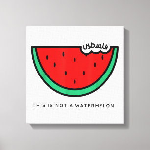 'This Is Not a Watermelon' Palestine Collection Canvas Print
