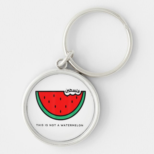 'This Is Not a Watermelon' Palestine Collection Keychain (Front)