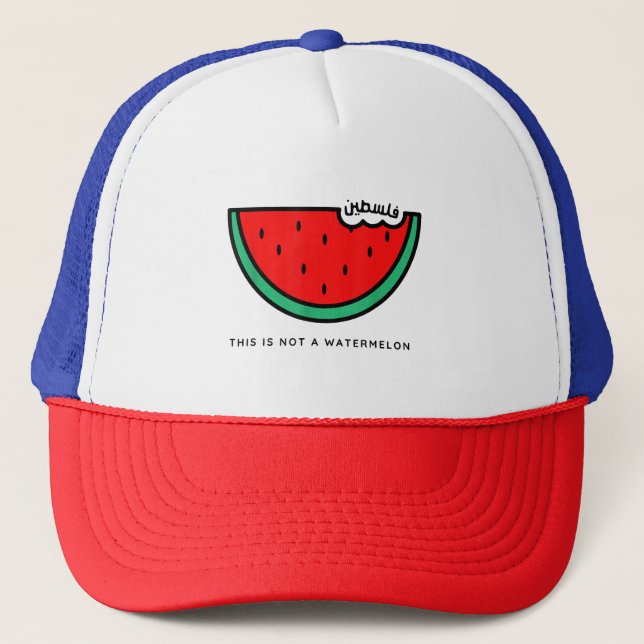'This Is Not a Watermelon' Palestine Collection Trucker Hat (Front)