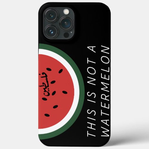 This is Not a Watermelon Palestine watermelon iPhone 13 Pro Max Case