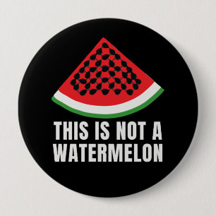 This is Not a Watermelon - Palestinian keffiyeh Button