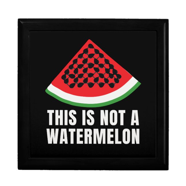 This is Not a Watermelon - Palestinian keffiyeh Gift Box (Front)