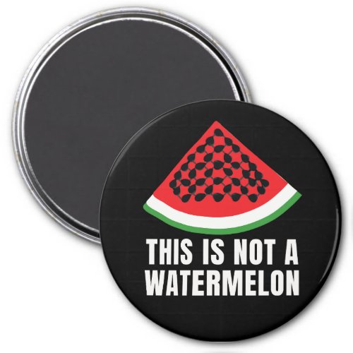 This is Not a Watermelon _ Palestinian keffiyeh Magnet