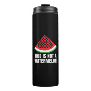 This is Not a Watermelon - Palestinian keffiyeh Thermal Tumbler