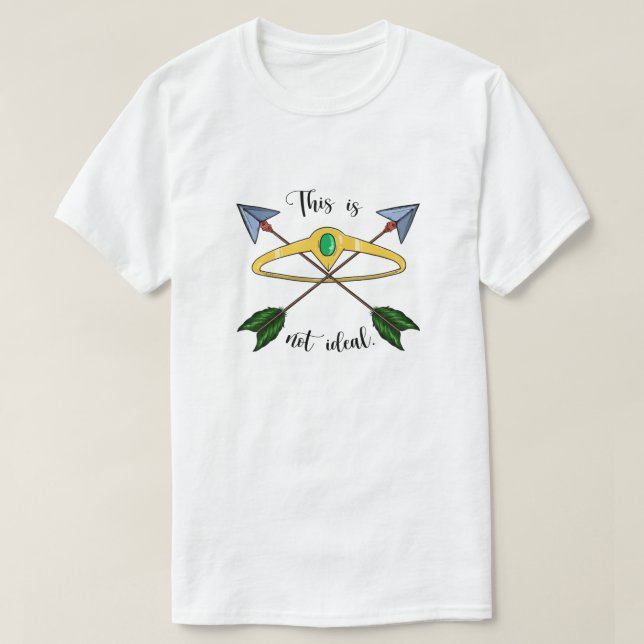 This is Not Ideal T-Shirt – White (Design Front)