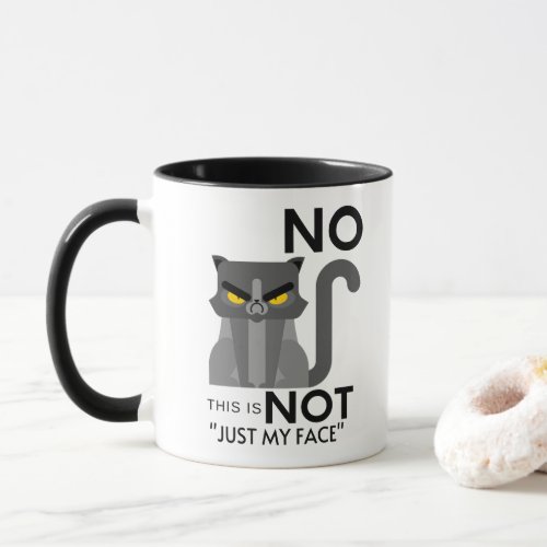 This is not just my face _ Angry Cat Mug