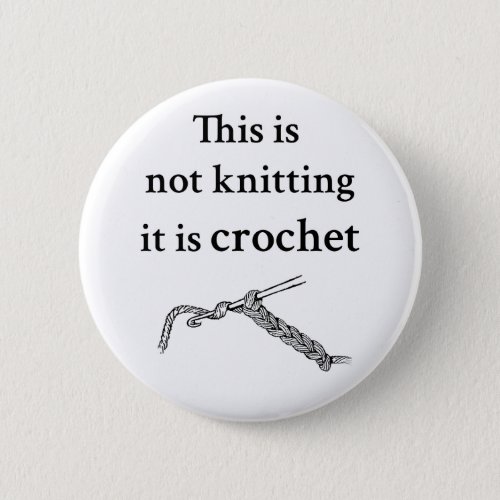 This is not knitting it is crochet button