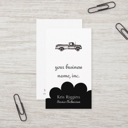 Customizable This Is Not My Pickup Business Card Template