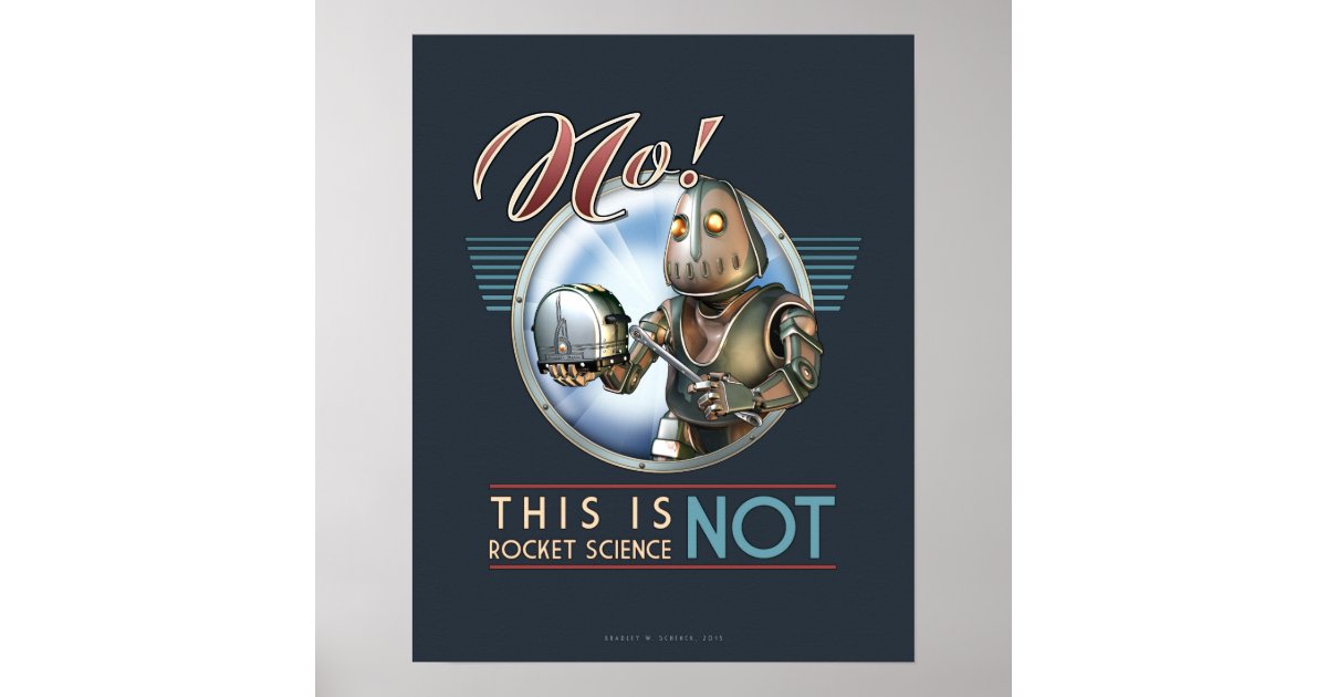 This is NOT Rocket Science poster (16x20