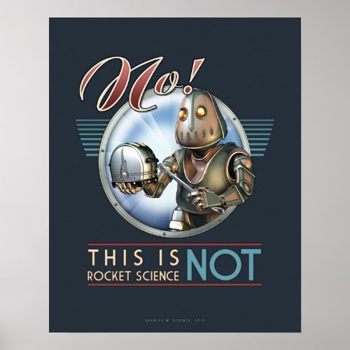 This is NOT Rocket Science poster (16x20