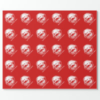 Santa Bacon Wrapping Paper, Zazzle