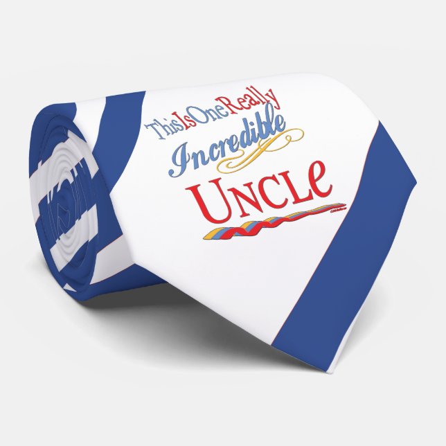 This Is One Really Incredible Uncle Gift Neck Tie (Rolled)