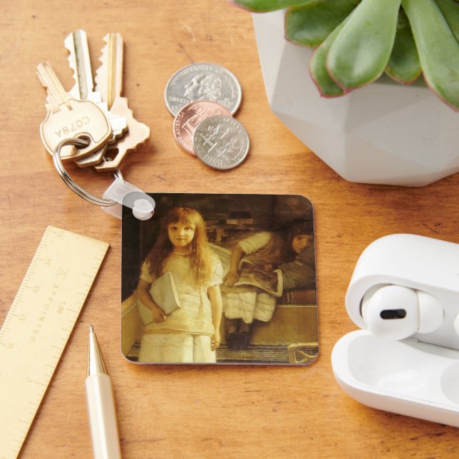 This is Our Corner by Sir Lawrence Alma Tadema Keychain (Desk)