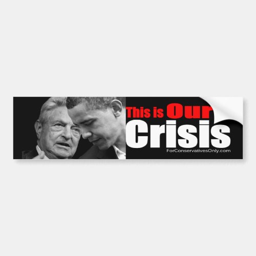 This is Our Crisis Bumper Sticker