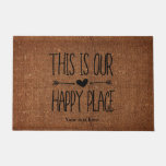 This Is Our Happy Place Doormat at Zazzle