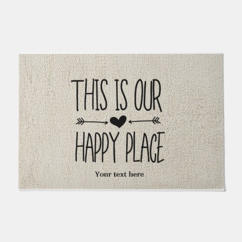 This is our happy place doormat