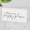 This is our happy place Wood Box Sign