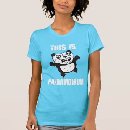 This is Pandamonium Panda Pun Humor T_Shirt