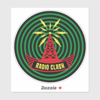 This Is Radio Clash On Pirate Satellite Parody Sticker