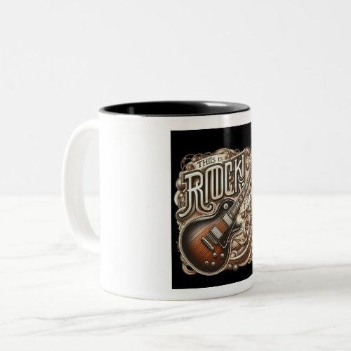 THIS IS ROCK  Two_Tone COFFEE MUG