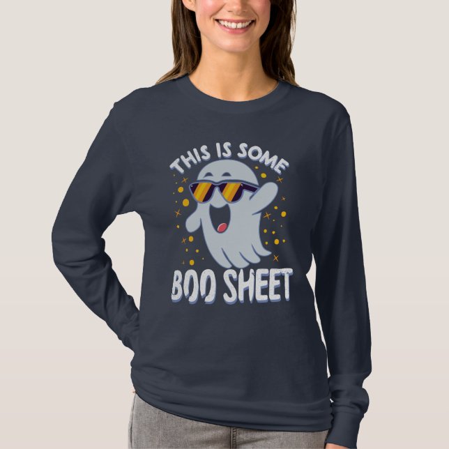 This is some Boo Sheet - cute Halloween  T-Shirt (Front)