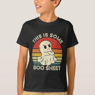 This Is Some Boo Sheet Funny Ghost Retro Halloween T-Shirt