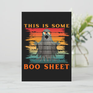This is some boo sheet funny halloween ghost invitation