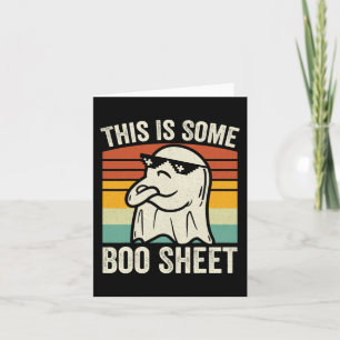 This Is Some Boo Sheet Funny Halloween Ghost kids Card
